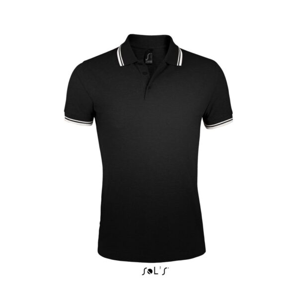 Поло чоловіче SOL'S PASADENA MEN, 00577 - Чорний, M