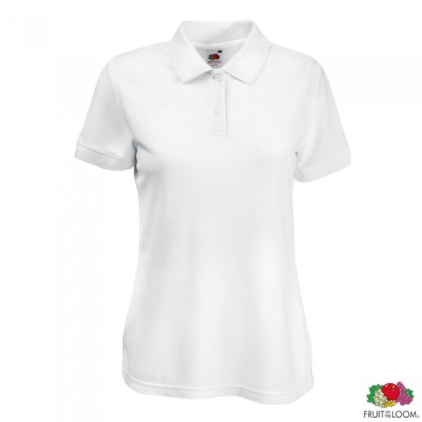 Теніска-поло 'Lady-Fit Polo 65/35' (Fruit of the Loom), 0632120 - Білий, XS